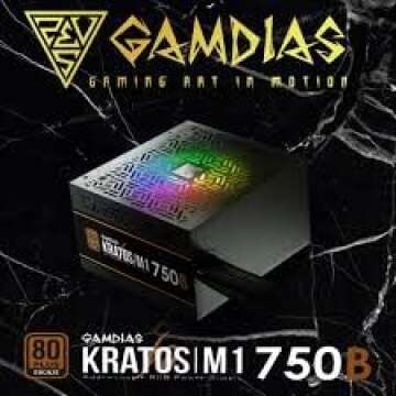 GAMDIAS RGB Gaming Power Supply - 750W 80+ Bronze Certified, Kratos M1-750B