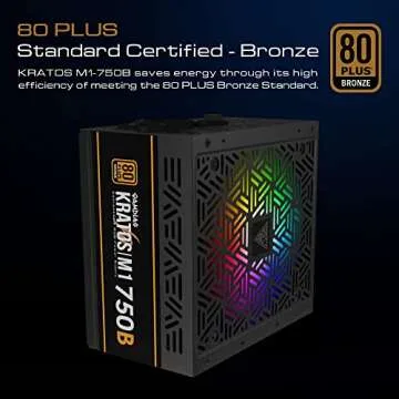 GAMDIAS 750W RGB Gaming Power Supply – Ultra Silent & Efficient