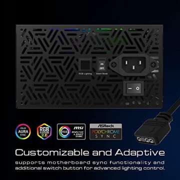 GAMDIAS 750W RGB Gaming Power Supply – Ultra Silent & Efficient