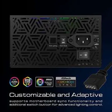 GAMDIAS 750W RGB Gaming Power Supply – Ultra Silent & Efficient