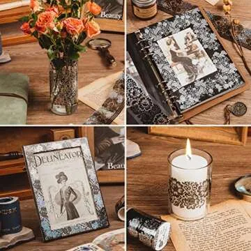 ALKALO Lace Washi Tape Set for Creative Scrapbooking