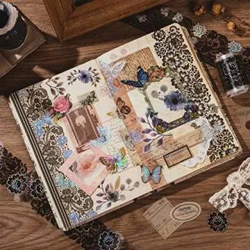 ALKALO Lace Washi Tape Set for Creative Scrapbooking