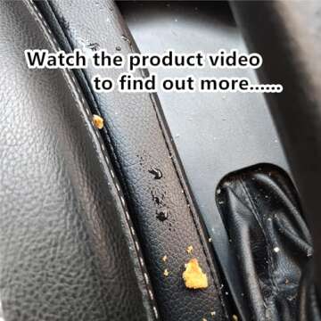 2 Pack Car Seat Gap Filler Organizer, Universal Storage Pocket Box for SUV, Truck,Rv to Fill the Gap between Seat & Console Leather Black Crevice Plug Blocker EX-5SGFO-2B (16.93 x 1.46 x 2.17 inches)