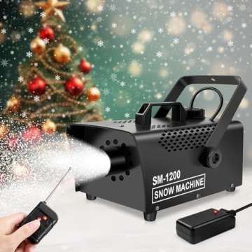 1200W Portable Wireless Remote Control Snow Machine
