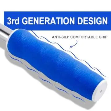 Golf Ball Retriever, Premium Golf Ball Retriever Telescopic for Water, Portable Golf Ball Grabber, 3rd Generation Extendable Stainless Steel, Practical Golf Ball Accessories, Easier for Golfer, 9ft