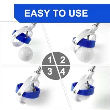 Golf Ball Retriever, Premium Golf Ball Retriever Telescopic for Water, Portable Golf Ball Grabber, 3rd Generation Extendable Stainless Steel, Practical Golf Ball Accessories, Easier for Golfer, 9ft