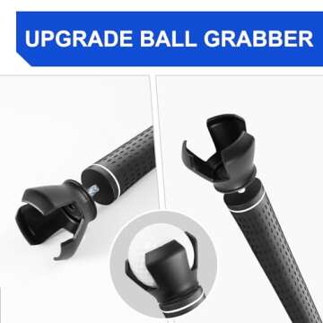 Golf Ball Retriever, Premium Golf Ball Retriever Telescopic for Water, Portable Golf Ball Grabber, 3rd Generation Extendable Stainless Steel, Practical Golf Ball Accessories, Easier for Golfer, 9ft