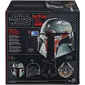 Premium Boba Fett Helmet with Lights & HUD for Fans