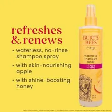 Burt's Bees Natural Waterless Dog Shampoo Spray for Freshness