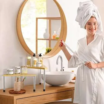 Weenson Bathroom Countertop Organizer – Stylish 2 Tier Shelf
