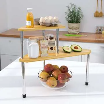 Weenson Bathroom Countertop Organizer – Stylish 2 Tier Shelf