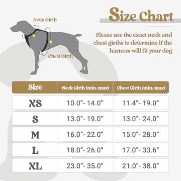 rabbitgoo Dog Harness No Pull with 2 Leash Clips, Adjustable Soft Padded, Reflective Oxford No Choke...