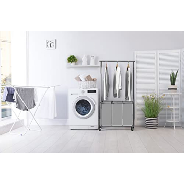 Simple Houseware Laundry Sorter with Extensible Rod