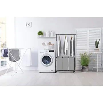 Simple Houseware Laundry Sorter with Extensible Rod