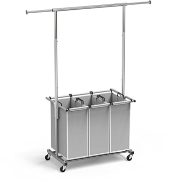 Simple Houseware Laundry Sorter with Extensible Rod