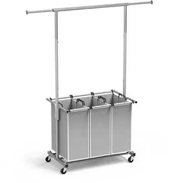 Simple Houseware Laundry Sorter with Extensible Rod