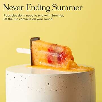 Stainless Steel Popsicle Maker. Kids Easy Popsicles Molds Set. 6 BPA Free Square Edge Popsicle Molds + Ice Pop Mold Tray & Leak-Proof Silicone Seals. Fast Freezing Ice Cream Popcical Makers by Kitzini