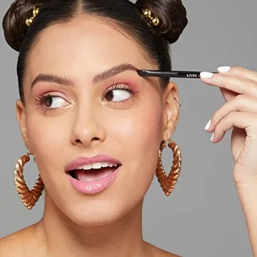 NYX Pro Dual Brow Brush for Precision Eyebrow Styling