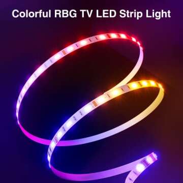 SL1 Smart TV LED Backlight, 9.2ft Strip Lights Compatible with Alexa and Google Home, WiFi App_Go_Sund Control, Music Sync,RGB Color Changing Dimmable Light Strip