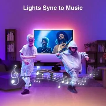 SL1 Smart TV LED Backlight, 9.2ft Strip Lights Compatible with Alexa and Google Home, WiFi App_Go_Sund Control, Music Sync,RGB Color Changing Dimmable Light Strip