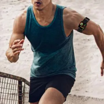 Ankle/Arm Band Compatible with Apple Watch 49mm 46mm 45mm 44mm 42mm 41mm 40mm 38mm, Breathable Nylon Armband for IWatch SE Ultra Series 10 9 8 7 6 5 4 3 2 1, Stretchy Ankle Strap for Women Men