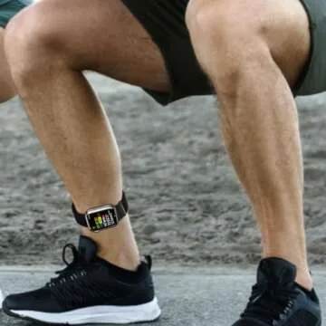 Ankle/Arm Band Compatible with Apple Watch 49mm 46mm 45mm 44mm 42mm 41mm 40mm 38mm, Breathable Nylon Armband for IWatch SE Ultra Series 10 9 8 7 6 5 4 3 2 1, Stretchy Ankle Strap for Women Men