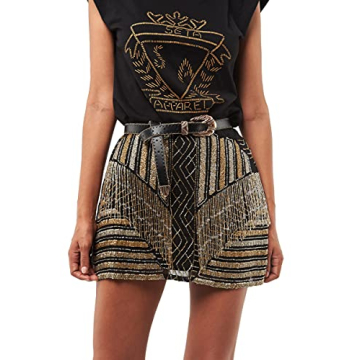 Seta Apparel Women's Éclair Embellished Mini Skirt - Chic & Comfortable Fashion
