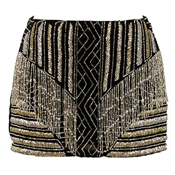 Seta Apparel Éclair Embellished Mini Skirt for Women