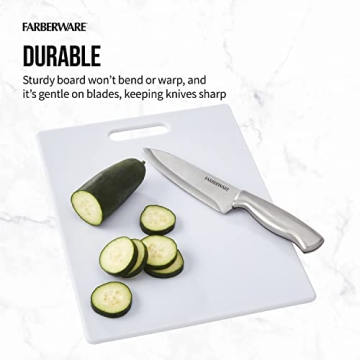 Farberware Large Cutting Board - Lightweight & Easy Clean
