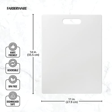Farberware Large Cutting Board - Lightweight & Easy Clean
