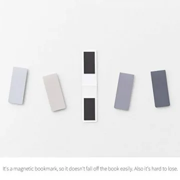Stylish Monolike Magnetic Bookmarks Ocean Set of 5