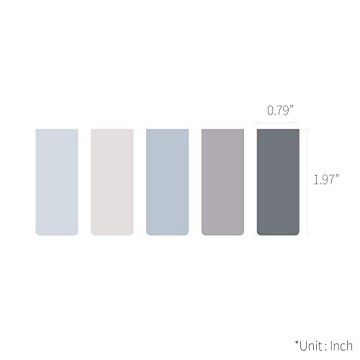 Stylish Monolike Magnetic Bookmarks Ocean Set of 5