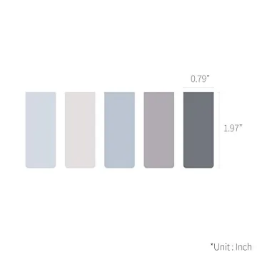 Stylish Monolike Magnetic Bookmarks Ocean Set of 5