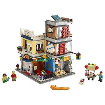 LEGO Creator Three-in-One Townhouse Pet Shop & Café 31097 Building Set for Endless Fun!