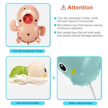 Swimming Turtle Bath Toys - Fun Water Play for Toddlers