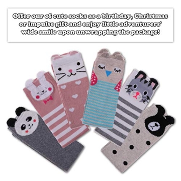 Cute Animal Pattern Knee High Socks for Girls