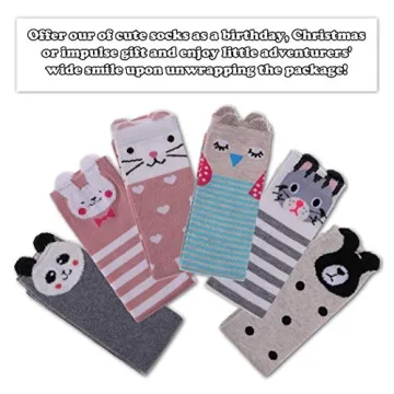 Cute Animal Pattern Knee High Socks for Girls
