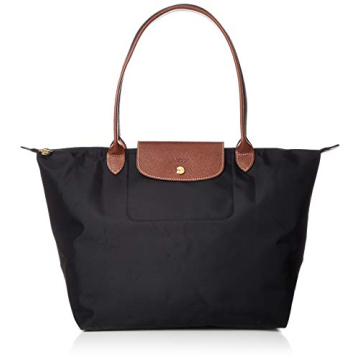 Longchamp 1899 089 Tote Bag - Chic Black Nylon/Leather