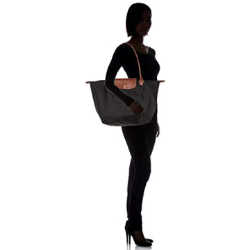Longchamp 1899 089 Tote Bag - Chic Black Nylon/Leather