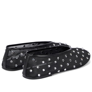 Arqa Rhinestone Ballet Flats - Comfortable Casual Shoes