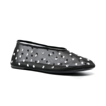 Arqa Rhinestone Ballet Flats - Comfortable Casual Shoes