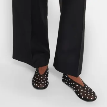 Arqa Rhinestone Ballet Flats - Comfortable Casual Shoes