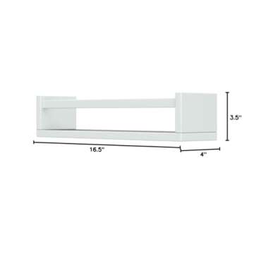 Forbena Floating Nursery Book Shelves for Wall Set of 4, White Wall Bookshelf for Kids Room, Small W...