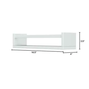 Forbena Floating Nursery Book Shelves for Wall Set of 4, White Wall Bookshelf for Kids Room, Small W...