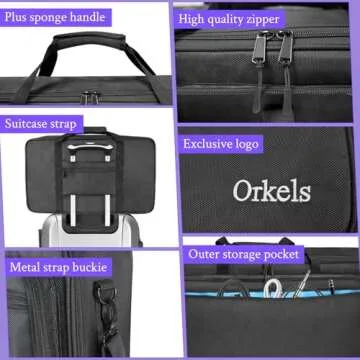 Durable ORKELS DJ Controller Bag for All DJ Equipment