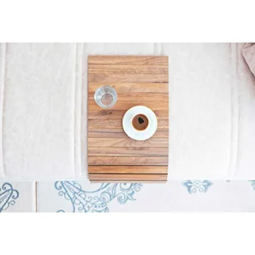 ESTELA Foldable Sofa Arm Tray Wooden Flexible Non Slip Protector Universal Drink Couch Cup Side Holder Meaningfull Housewarming & Wedding Gifts