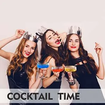 ROXBURGH Vintage Art Deco Martini Glasses Set of 4