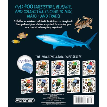 Eyelike Ocean Reusable Stickers for Kids Age 3-12
