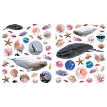 Eyelike Ocean Reusable Stickers for Kids Age 3-12