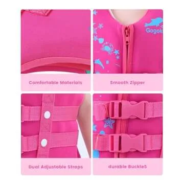 Gogokids Swim Vest - Safe Floaties for Kids 2-6